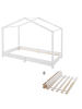 roba Kinder Hausbett, bodentief, mit Lattenrost 70 x 140 cm - weiß