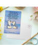 Mr. & Mrs. Panda Ansichtskarte Pinguine trösten Design mit Spruch in Weiß