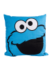 United Labels Sesamstraße Kissen - Krümelmonster 30x30 cm in blau