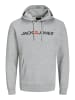Jack & Jones Kapuzenpullover in Light Grey Melange