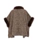 osha Damen Poncho in Braun