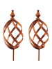 kobolo 2tlg. Set Gartendekoration RUSTY MARBLE2 in Braun
