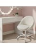 SONGMICS Bürostuhl Lenna in Beige-Weiß - (B)60 x (H)(80-90) x (T)60 cm