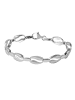 Adeliás Damen Armband aus 925 Silber 19 cm in silber