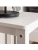 Homestyle4u Sitzhocker 2er Set 38x47x32 in Weiß