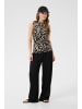 Kaffe Bluse ärmellos KAkatrine Regular fit in Black Deep W. Sandshell Lines