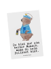 Mr. & Mrs. Panda Postkarte Polizist Herz mit Spruch in Weiß