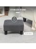 HOMCOM Fußhocker in Dunkelgrau 40L x 30B x 24H cm