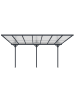 Fornorth Terrassenüberdachung in Dunkelgrau 435x300x225-270cm