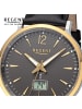 Regent Armbanduhr Regent Funkuhren schwarz extra groß (ca. 40mm)