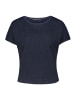 Betty Barclay Strukturshirt mit U-Boot-Ausschnitt in dunkelblau