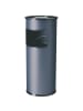 Durable Papierkorb Metall mit Ascher rund 17+2l anthrazit