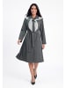 usha BLACK LABEL Women Coat in Grey