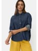 Camel Active Jeansbluse mit Brusttaschen in Indigoblau