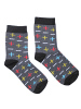 TupTam 6er- Set Socken in grau/rot