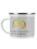 Mr. & Mrs. Panda Camping Emaille Tasse 30. Hochzeitstag Perlenho... in Heather Grey