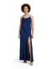 Vera Mont Abendkleid mit Wasserfallausschnitt in Festival Blue