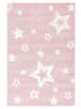 Happy Rugs  Kinderteppich STARLIGHT in Rosa/Weiß