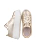 Ital-Design Freizeitschuh in Gold und Weiß