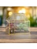 relaxdays Pflanzenterrarium "Haus" in Schwarz - (B)23 x (H)21 x (T)14 cm