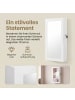 SONGMICS Schmuckschrank in Weiße-Greige - (B)37 x (H)67 x (T)10 cm
