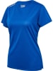 Hummel T-Shirt Hmlrun Laufen Damen in TRUE BLUE