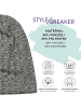 styleBREAKER Feinstrick Beanie Mütze in Bordeaux-Rot meliert