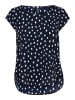 ONLY Print Kurzarm Bluse ONLVIC in Navy