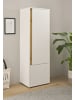 Furn.Design Aktenschrank Weiß matt, Eiche Wotan 50 cm, Stauraumschrank mit 4 Ordnerhöhen
