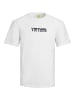 Jack & Jones Print T-Shirt Grafik Design Kurzarm JCODIGIT in Weiß