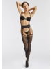 PETITE FLEUR GOLD Ouvert Strumpfhose in schwarz