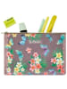 Herlitz Schüleretui Faulenzer flach Ladylike Polyester 220x150mm Butterflies