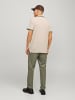 Jack & Jones Polo Shirt JJEPAULOS Sommer Hemd Kragen Pique Cotton in Beige-3