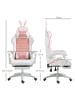 Vinsetto Gaming-Stuhl-65L x 63B x 136-142H cm-Rosa