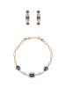 faina Women Jewelry Set in rose gold navy