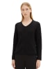 Tom Tailor Pullover KNIT V-NECK in Schwarz