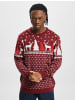 DENIM PROJECT Crewneck-Sweater in bordeaux