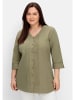 sheego Bluse in khaki