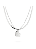 LIEBESKIND BERLIN Halsketten-Set Broken Heart Layering in silber