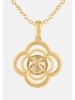 Diamant Exquis Halskette aus 375 Gelbgold mit Perle mit Diamant