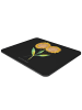 Mr. & Mrs. Panda Mousepad Blume Sonnenblume ohne Spruch in Schwarz