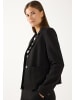 More & More kurzer, kastiger Jerseyblazer in black