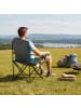 relaxdays Campingstuhl in Grau - (B)90 x (H)106 x (T)45 cm