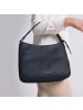 Lazarotti Bologna Leather Hobo Schultertasche Leder 27 cm in navy
