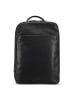 Jost Glasgow Daypack RFID Schutz Leder 44 cm Laptopfach in black