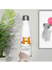 Mr. & Mrs. Panda Wasserflasche Füchse Liebe Pommes mit Spruch in Weiß
