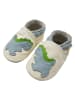 Yalion Baby Krabbelschuhe aus Leder, weiche Lauflernschuhe mit rutschfester Sohle 