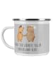 Mr. & Mrs. Panda Teetasse Braut Tag mit Spruch in Heather Grey