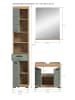 xonox.home Badkombination in Artisan Eiche/Salbei - (B) 112 x (H) 191 x (T) 34