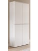 Inn.Furn Mehrzweckschrank weiß 70 x 175 cm, Stauraumschrank 4-türig mit 9 Fächern